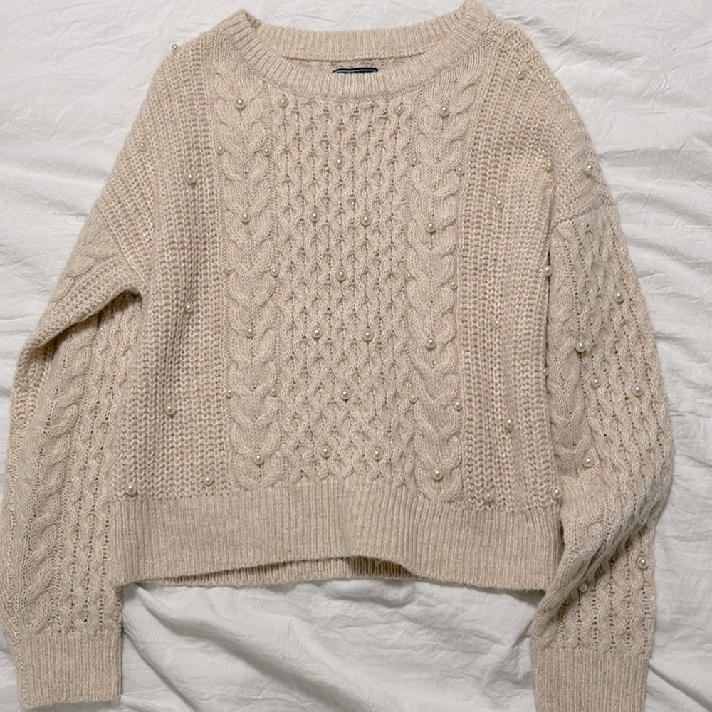 Abercrombie & Fitch Pearls Sweater